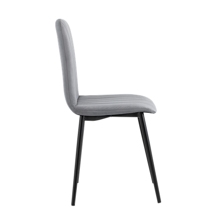 Easy велюр серый ножки металл черные