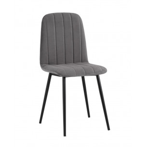 Easy велюр темно-серый ножки металл черные