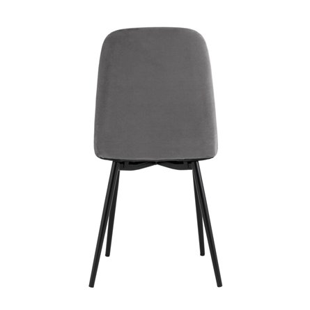 Easy велюр темно-серый ножки металл черные