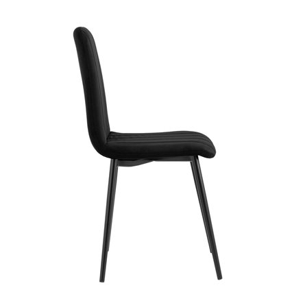 Easy велюр черный ножки металл черные