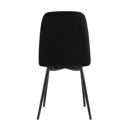 Easy велюр черный ножки металл черные