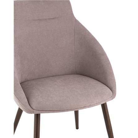 Квини розовый обивка плотная ткань, стальные ножки