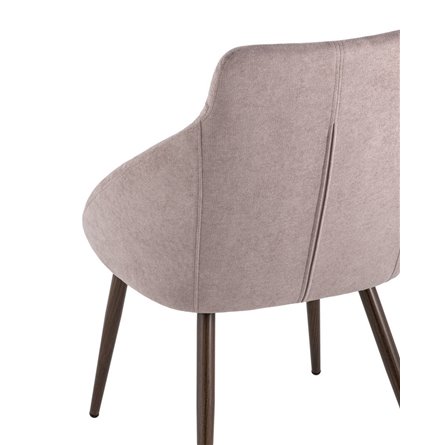 Квини розовый обивка плотная ткань, стальные ножки