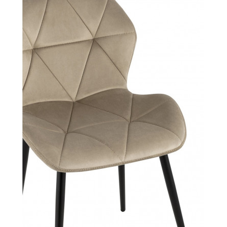 Эдвин велюр капучино ножки металлические