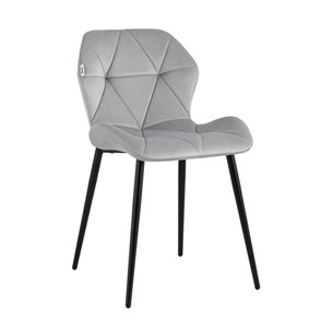 Эдвин велюр серый ножки металлические