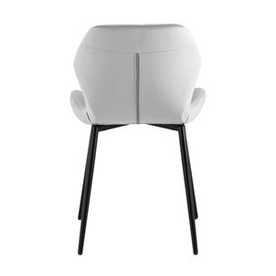 Эдвин велюр серый ножки металлические