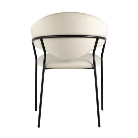 Алексис велюр бежевый ножки металл черные