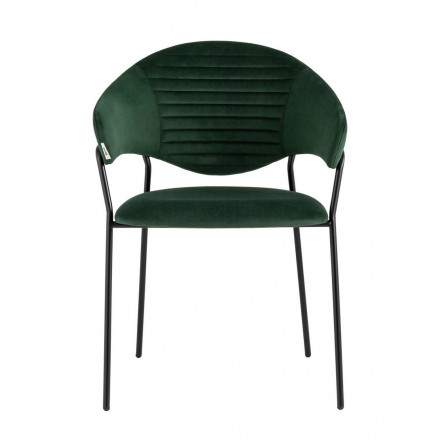Алексис велюр зелёный ножки металл черные