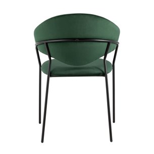 Алексис велюр зелёный ножки металл черные