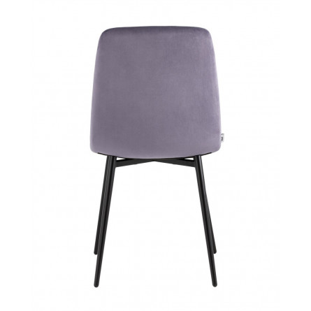 Одди велюр пыльно-сиреневый ножки из металла в черном цвете