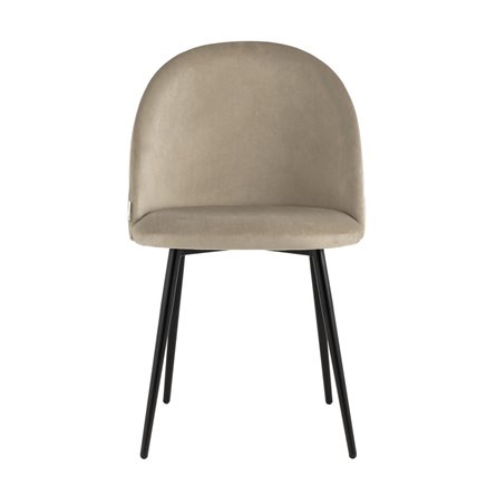 Фолио велюр бежевый ножки металл черные