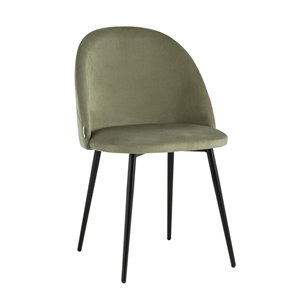 Фолио велюр пыльно-оливковый ножки металл черные