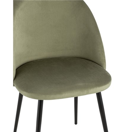 Фолио велюр пыльно-оливковый ножки металл черные