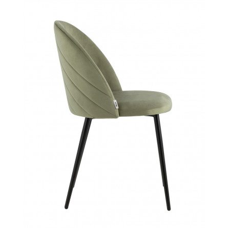 Фолио велюр пыльно-оливковый ножки металл черные