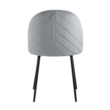 Фолио велюр серый ножки металл черные