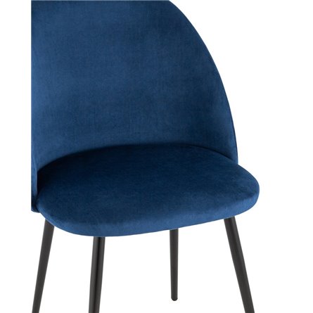 Фолио велюр синий ножки металл черные