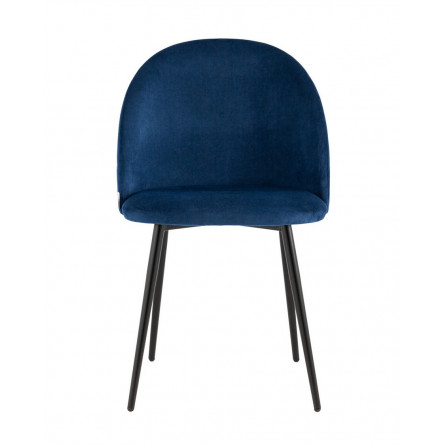 Фолио велюр синий ножки металл черные