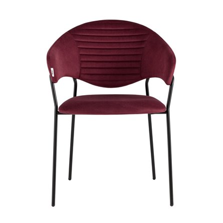 Алексис велюр винный ножки металл черные