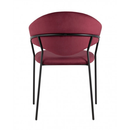 Алексис велюр винный ножки металл черные