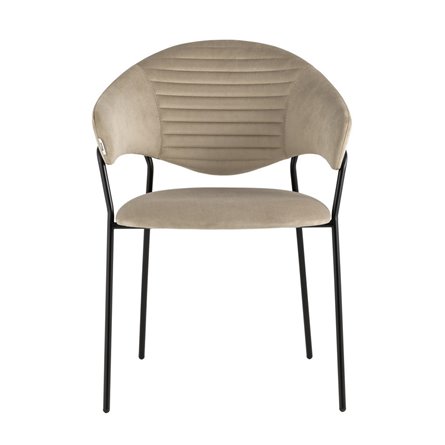 Алексис велюр капучино ножки металл черные