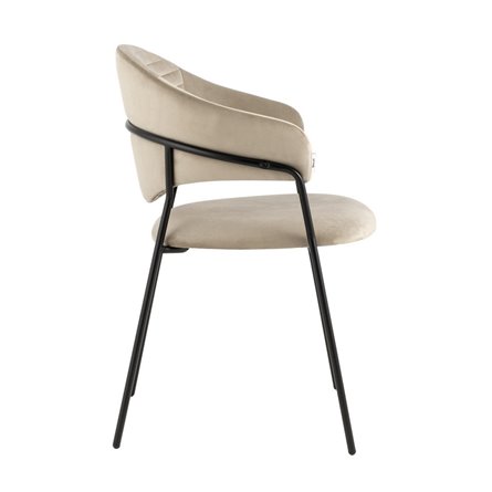 Алексис велюр капучино ножки металл черные