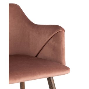 Монарх розовый обивка плотная ткань, стальные ножки