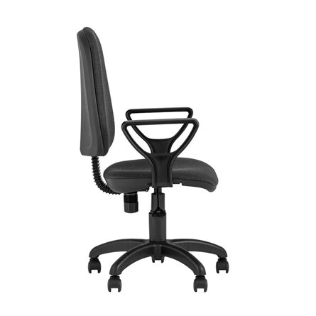 офисное Престиж серое обивка ткань крестовина пластик