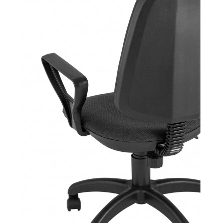 офисное Престиж серое обивка ткань крестовина пластик