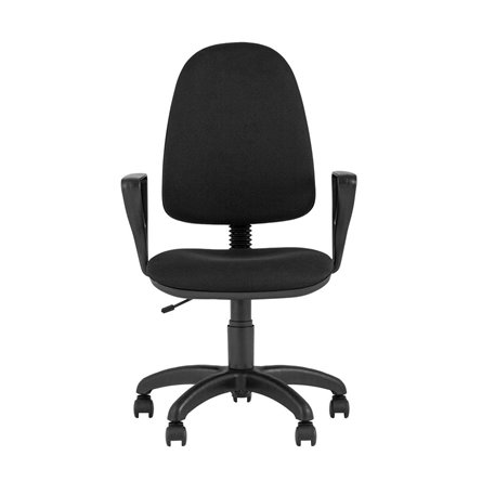 офисное Престиж черное обивка ткань крестовина пластик