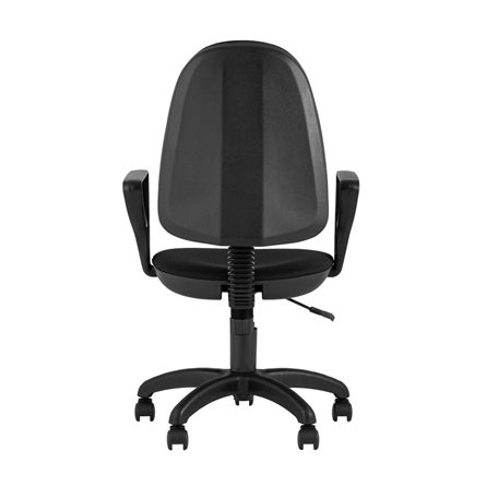 офисное Престиж черное обивка ткань крестовина пластик