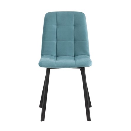 Oliver Square велюр пыльно-голубой ножки квадратные из металла