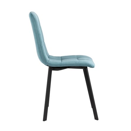 Oliver Square велюр пыльно-голубой ножки квадратные из металла