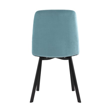 Oliver Square велюр пыльно-голубой ножки квадратные из металла