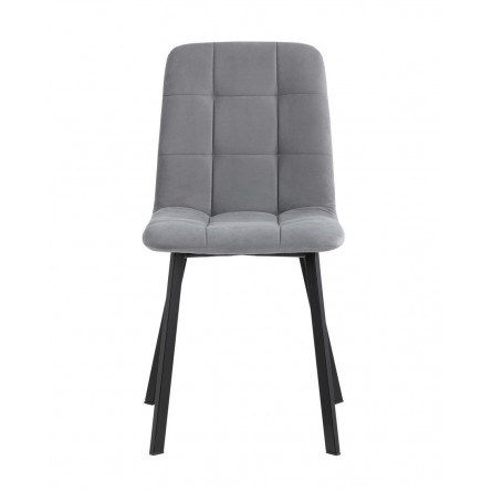 Oliver Square велюр серый ножки квадратные из металла