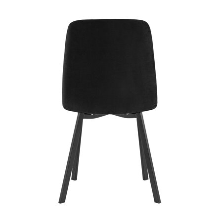 Oliver Square велюр черный ножки квадратные из металла