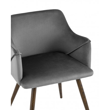 Монарх серый обивка плотная ткань, металлические ножки