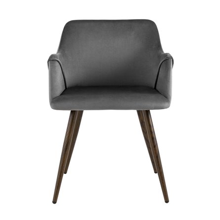 Монарх серый обивка плотная ткань, металлические ножки