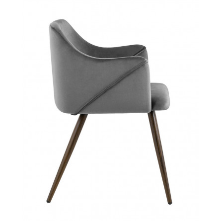 Монарх серый обивка плотная ткань, металлические ножки