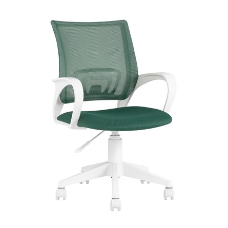 офисное TopChairs ST-BASIC-W зеленый TW-04 TW-12 крестовина пластик белый