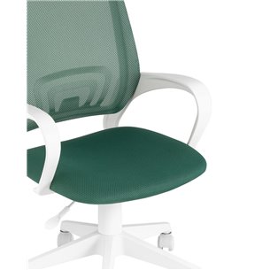 офисное TopChairs ST-BASIC-W зеленый TW-04 TW-12 крестовина пластик белый
