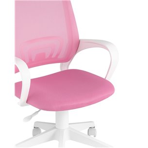 офисное TopChairs ST-BASIC-W розовый крестовина пластик белый