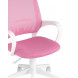 офисное TopChairs ST-BASIC-W розовый крестовина пластик белый офисное TopChairs ST-BASIC-W розовый крестовина пластик белый