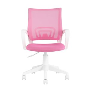офисное TopChairs ST-BASIC-W розовый крестовина пластик белый