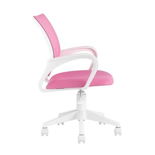 офисное TopChairs ST-BASIC-W розовый крестовина пластик белый