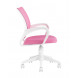 офисное TopChairs ST-BASIC-W розовый крестовина пластик белый офисное TopChairs ST-BASIC-W розовый крестовина пластик белый