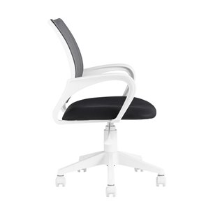 офисное TopChairs ST-BASIC-W серый крестовина пластик белый