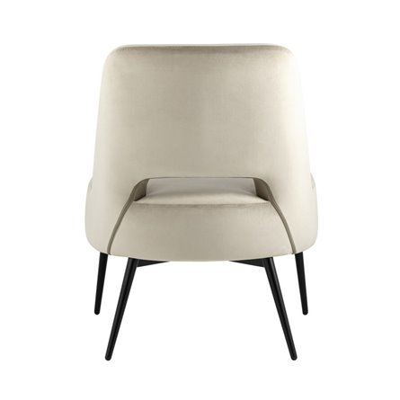 лаунж Бостон велюр бежевый ножки металл