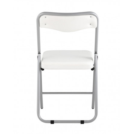 складной Джонни экокожа белый каркас металлик