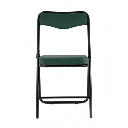 складной Джонни экокожа зелёный каркас черный матовый