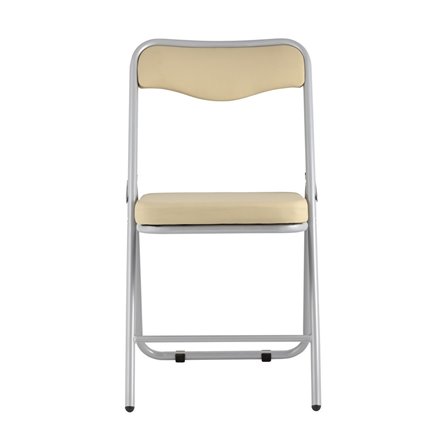 складной Джонни экокожа кремовый каркас металлик